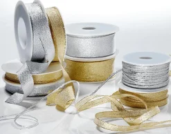 Cinta De Regalo "Glamour" 40 Mm X 20 M Plata