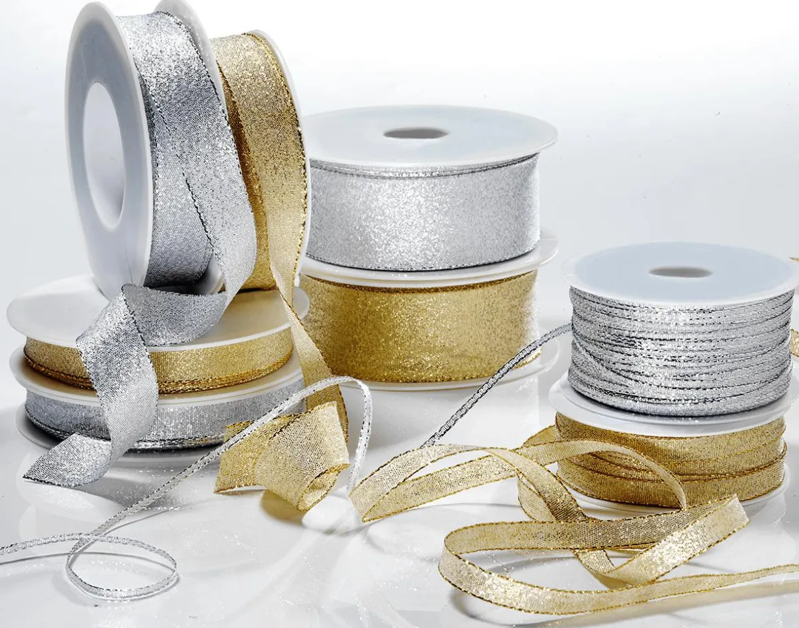 Cinta De Regalo "Glamour" 40 Mm X 20 M Oro