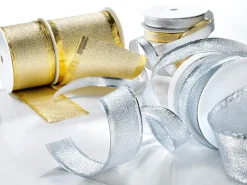 Cinta De Regalo "Luxury" 40 Mm X 20 M Plata