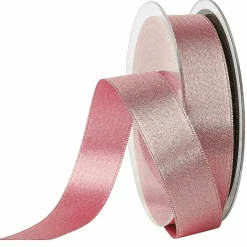 Cinta De Satén Mica, 25 Mm, 20 M, Rosado