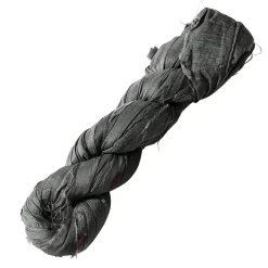 Cinta De Seda Reciclada 25 M Gris