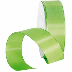 Cinta De Tafetán Con Orillo 40 Mm, 50 M, Verde Claro