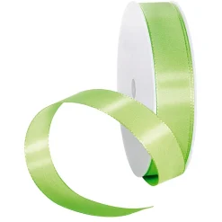 Cinta De Tafetán Con Orillo 15 Mm, 50 M, Verde Claro