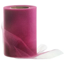 Cinta De Tul, Anchura 100 Mm, Color Fucsia