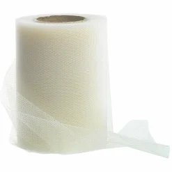 Cinta De Tul, Anchura 100 Mm, Color Crema