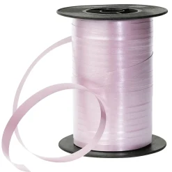 Cinta Rizada Pastel, 10 Mm, 150 M, Rosa Claro