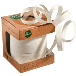 Cinta Rizadora Ecológica De Material Degradable 10 Mm 100 M De Crema