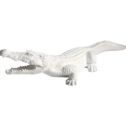 Cocodrilo Decorativo Blanco 100 Cm