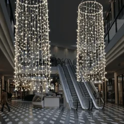 Colgante De Cadenas De Luces LED 24V Para Interiores, 1200 LED, 500 X 100 Cm