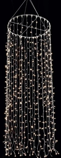 Colgante De Cadenas De Luces LED 24V Para Interiores, 1200 LED, 500 X 100 Cm