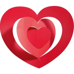 Colgante De Corazones XXL Ø 85 Cm, Poco Inflamable