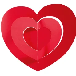 Colgante De Corazones XXL Ø 85 Cm, Poco Inflamable