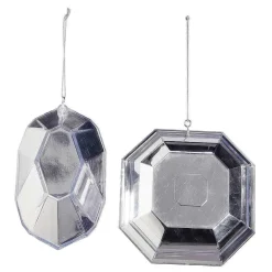 Colgante De Diamantes Plata 2 Piezas