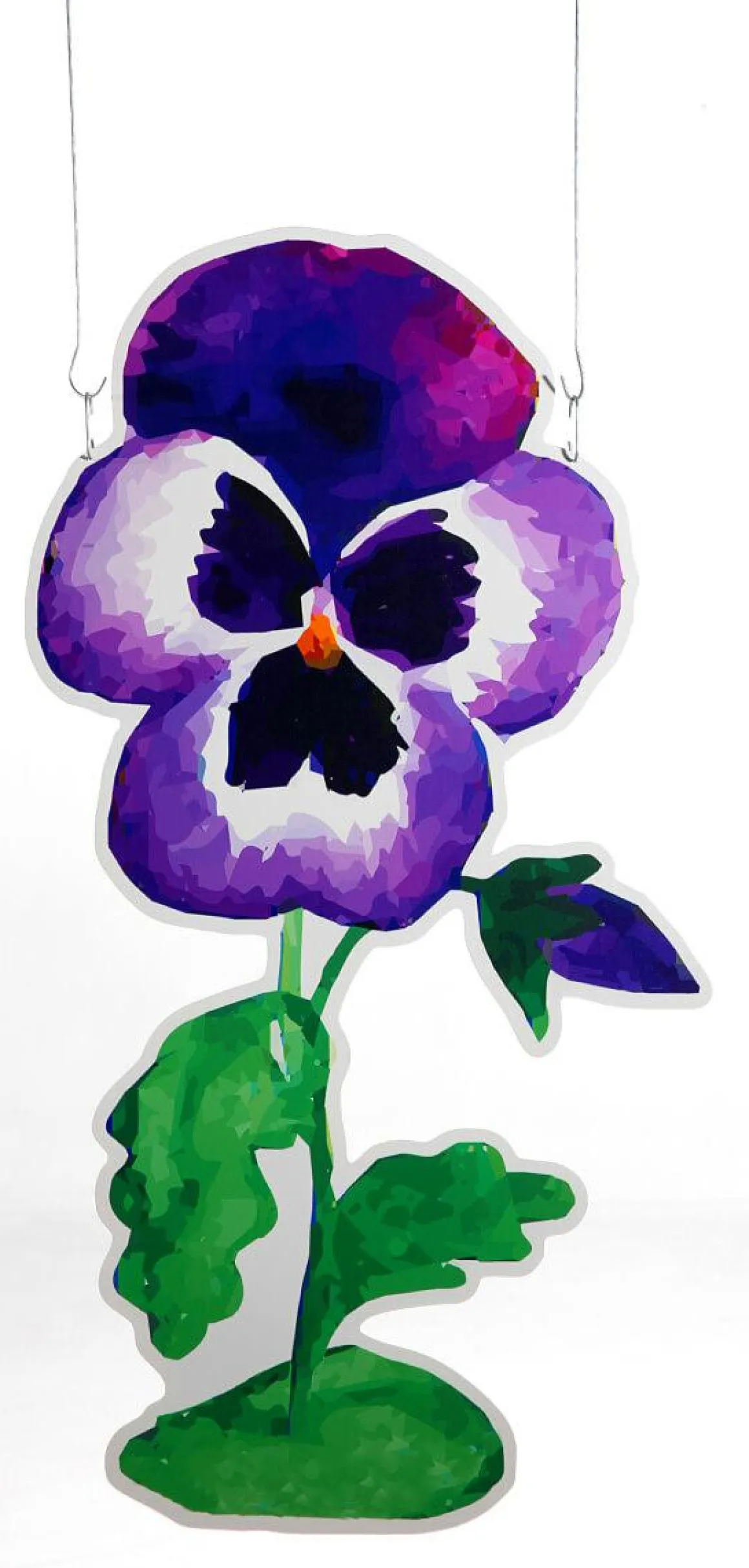 Colgante De Exposición "Flor Pensamiento" Anchura 75 Cm