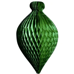 Colgante De Papel De Nido De Abeja Adorno Verde, Longitud 60 Cm