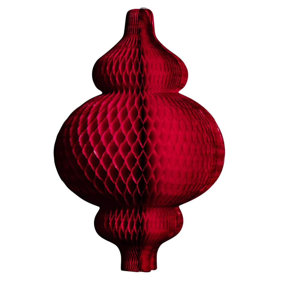 Colgante De Papel De Nido De Abeja Adorno Rojo, Longitud 45 Cm