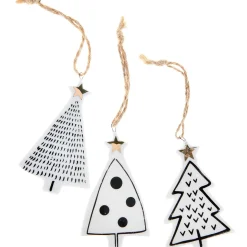 Colgante Decorativo Abeto 8,5 Cm 3 Piezas