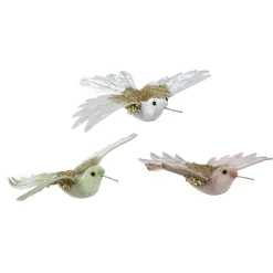 Colibríes Artificiales Con Pinza 23 Cm, 3 Piezas