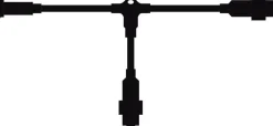 Conector En T Para LED Profi System, Negro