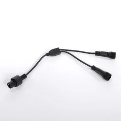 Conector En Y Para Luces De Hadas Negro 25 Cm