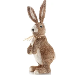 Conejo De Pascua Decorativo, Marrón, 40 Cm De Altura
