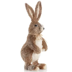 Conejo De Pascua Decorativo, Marrón, 40 Cm De Altura