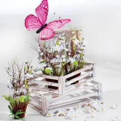 Conjunto De Cajas De Madera, Color Blanco