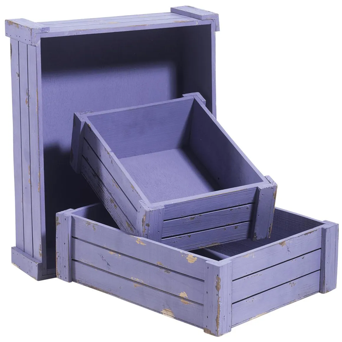 Conjunto De Cajas De Madera, Lila