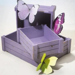 Conjunto De Cajas De Madera, Lila
