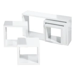 Conjunto De Estantes Blanco 5 Piezas