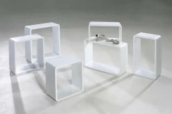 Conjunto De Estantes "Lounge" Color Blanco 3 Pz.