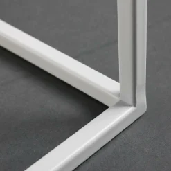 Conjunto De Mesas De Metal Blanco 4 Piezas