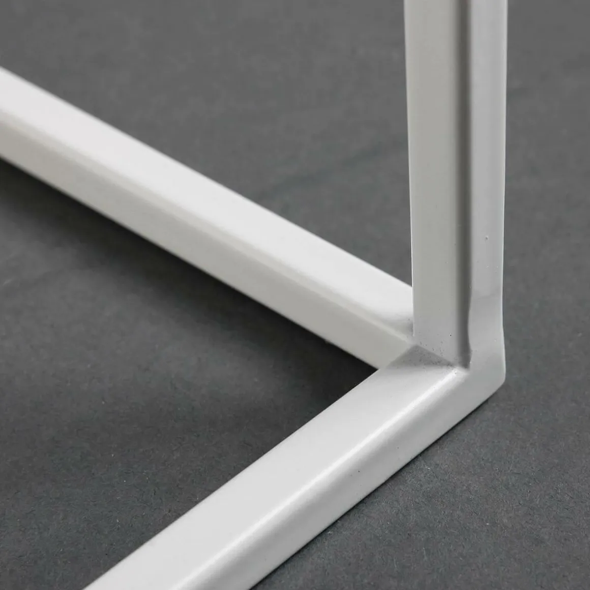 Conjunto De Mesas De Metal Blanco 4 Piezas