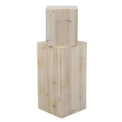 Conjunto De Minicolumnas De Madera Naturaleza