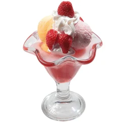 Copa De Helado De Fresa Alimento De Imitación 21 Cm