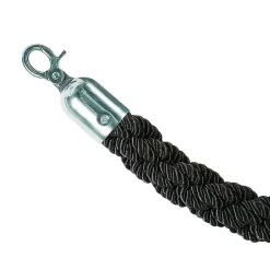 Cordón Para Postes Barrera, Longitud 150 Cm, Plata/negro