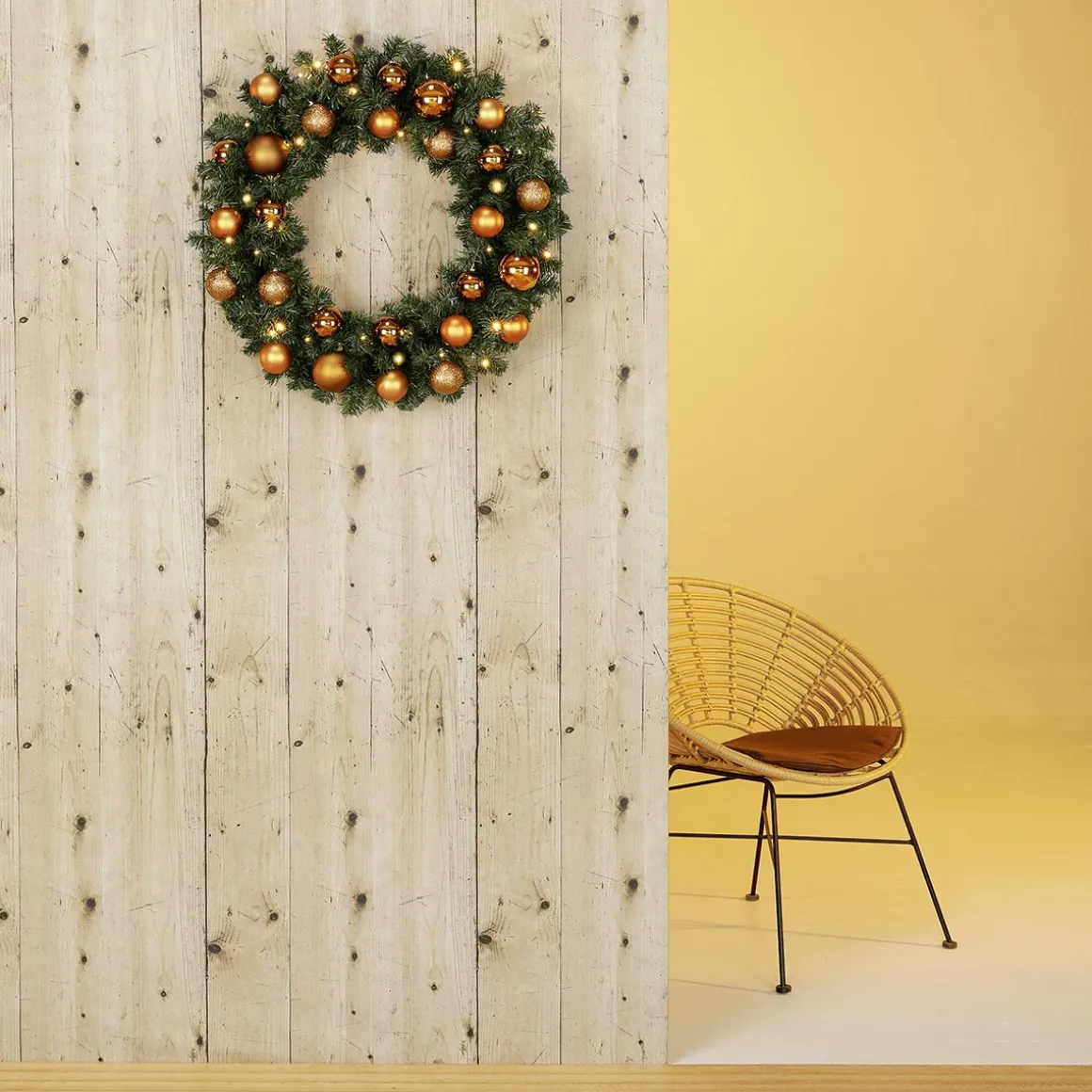 Corona De Abeto Basic, LED, Ø 60 Cm, Carácter Bidimensional