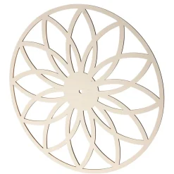 Corte De Madera "Flor" Ø 44 Cm