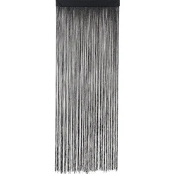 Cortina De Cuerdas Negra, 200 X 90 Cm