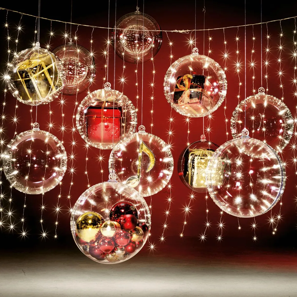 Cortina De Luces De Alambre LED Para Exteriores, 300 X 200 Cm