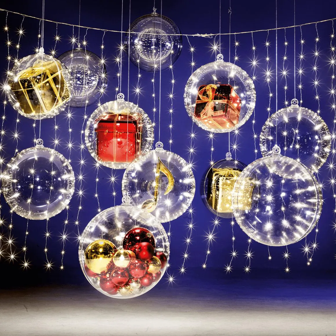Cortina De Luces De Alambre LED Para Exteriores, 300 X 200 Cm