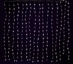 Cortina De Luces LED Con Alambre Para Exteriores, 384 LED, 240 X 160 Cm