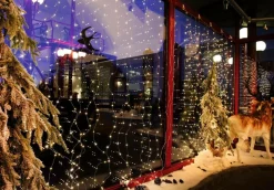 Cortina De Luces LED Con Alambre Para Exteriores, 384 LED, 240 X 160 Cm