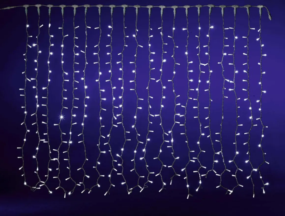 Cortina De Luces LED Para Exteriores, 400 LED, 150 X 200 Cm