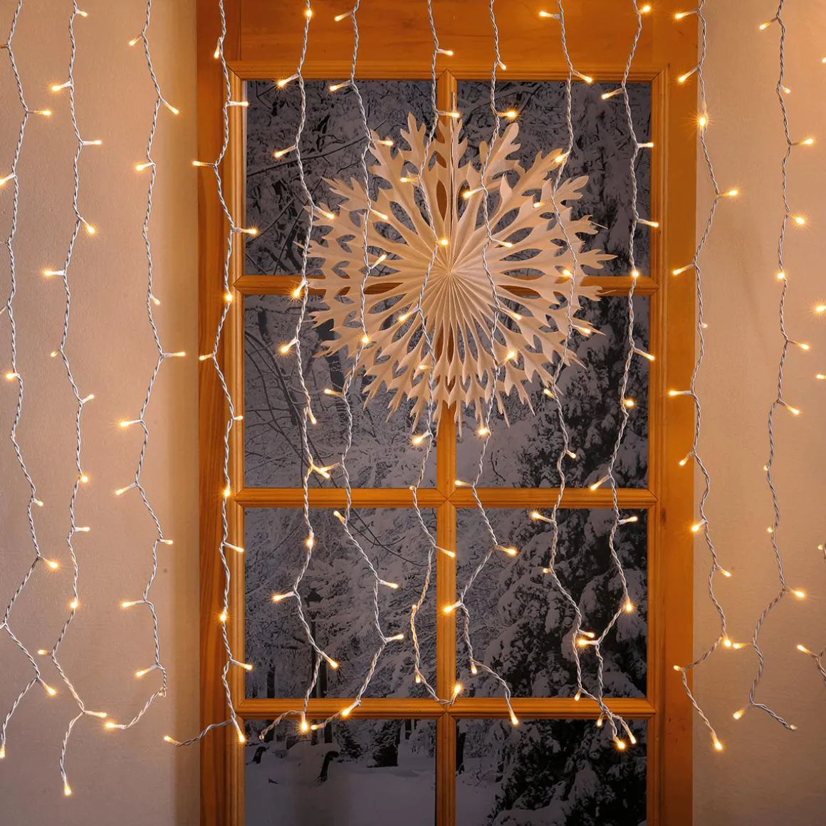 Cortina De Luces LED Para Uso Profesional Sistema IP20, 600 LED, 300 X 200 Cm, Sin Cable