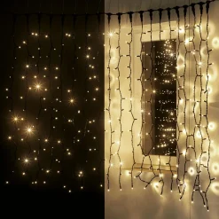Cortina De Luces LED Parpadeante Para Uso Profesional Sistema IP67, 300 LED, 150 X 200 Cm