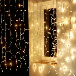 Cortina De Luz 200 X 80 Cm 160LED IP44, Blanco