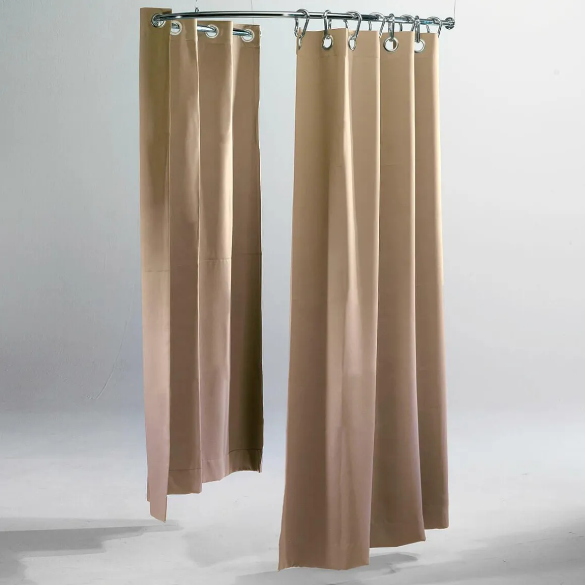 Cortina De Vestuario, Longitud 200 Cm, Poco Inflamable, Beige
