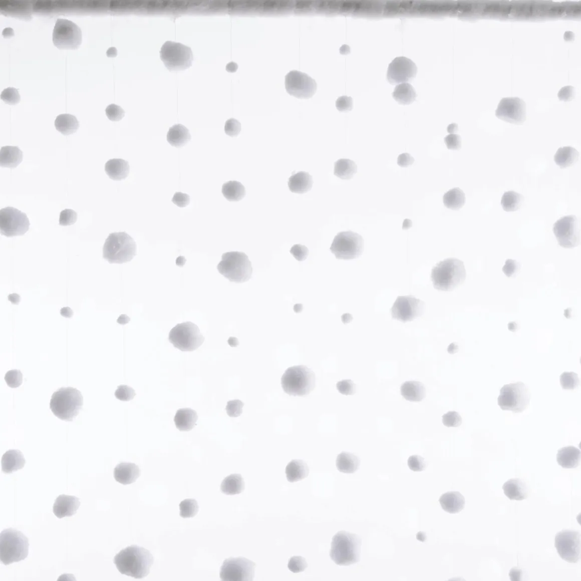 Cortina Decorativa Bola De Nieve 200 X 90 Cm