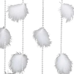 Cortina Decorativa Con Plumas, 190 X 90 Cm